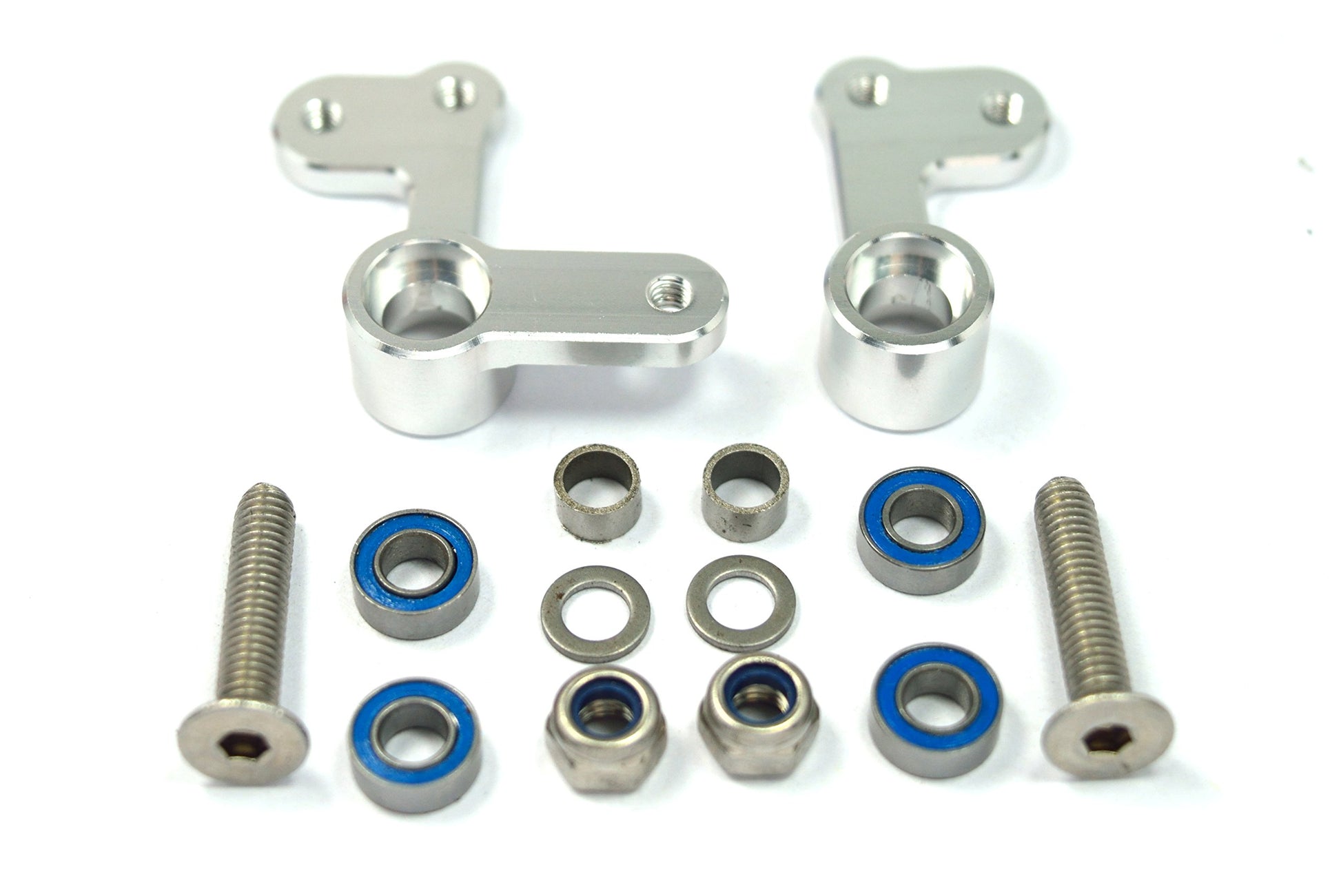 Dhawk Racing Aluminum Steering Cranks for Team Associated RC10 6255 Generic DR-920038-Silver