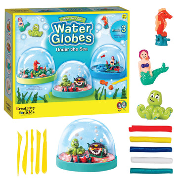 Creativity for Kids Make Your Own Under the Sea Water Globes - Make 3 DIY Snow Globes, Arts and Crafts for Boys and Girls, Kids Activities