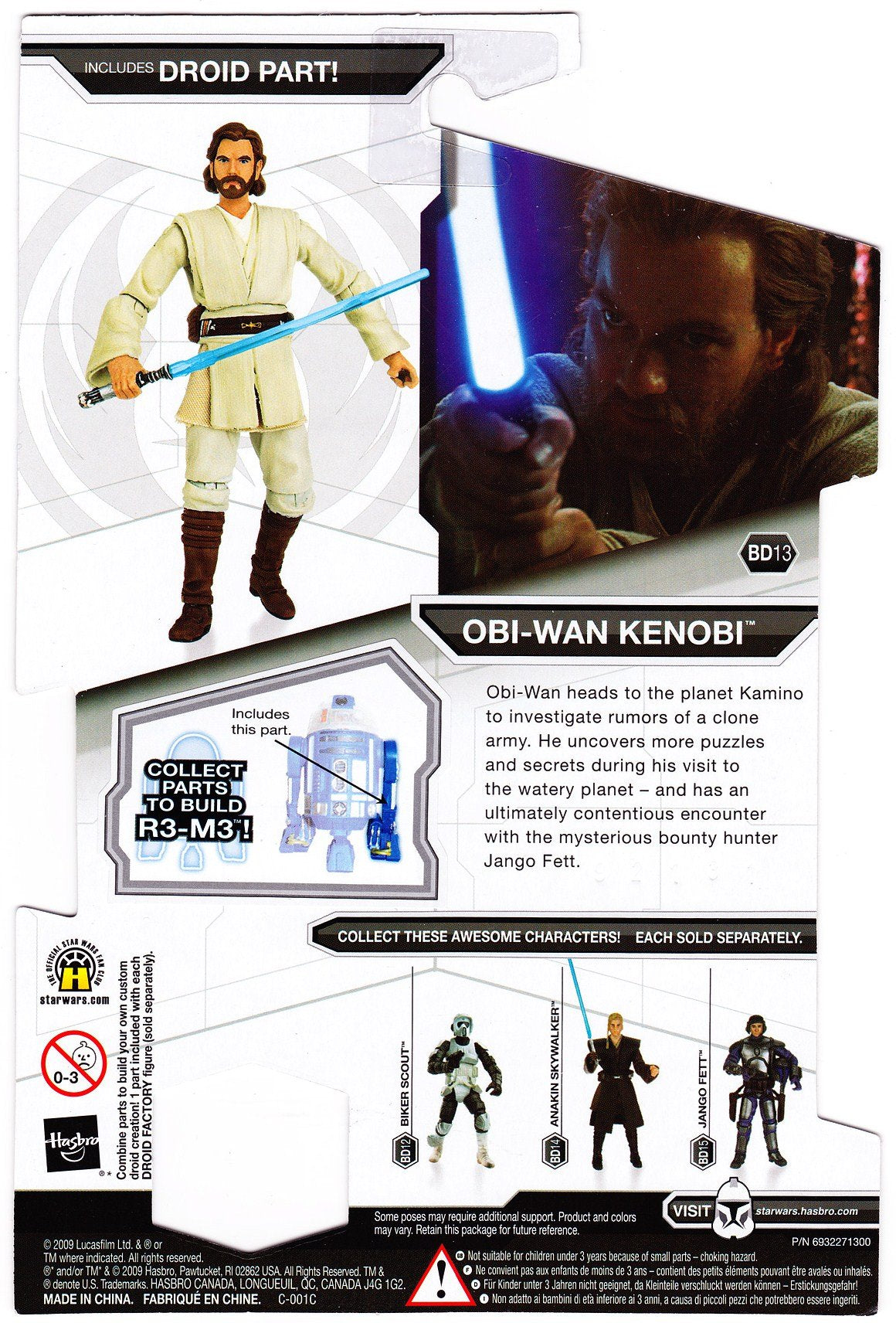 Star Wars Legacy Collection 3 3/4" Obi-Wan Kenobi Action Figure BD13