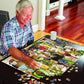 White Mountain 500 Piece Jigsaw Puzzle Cat & Dog Book Gift, Cozy Bookshop