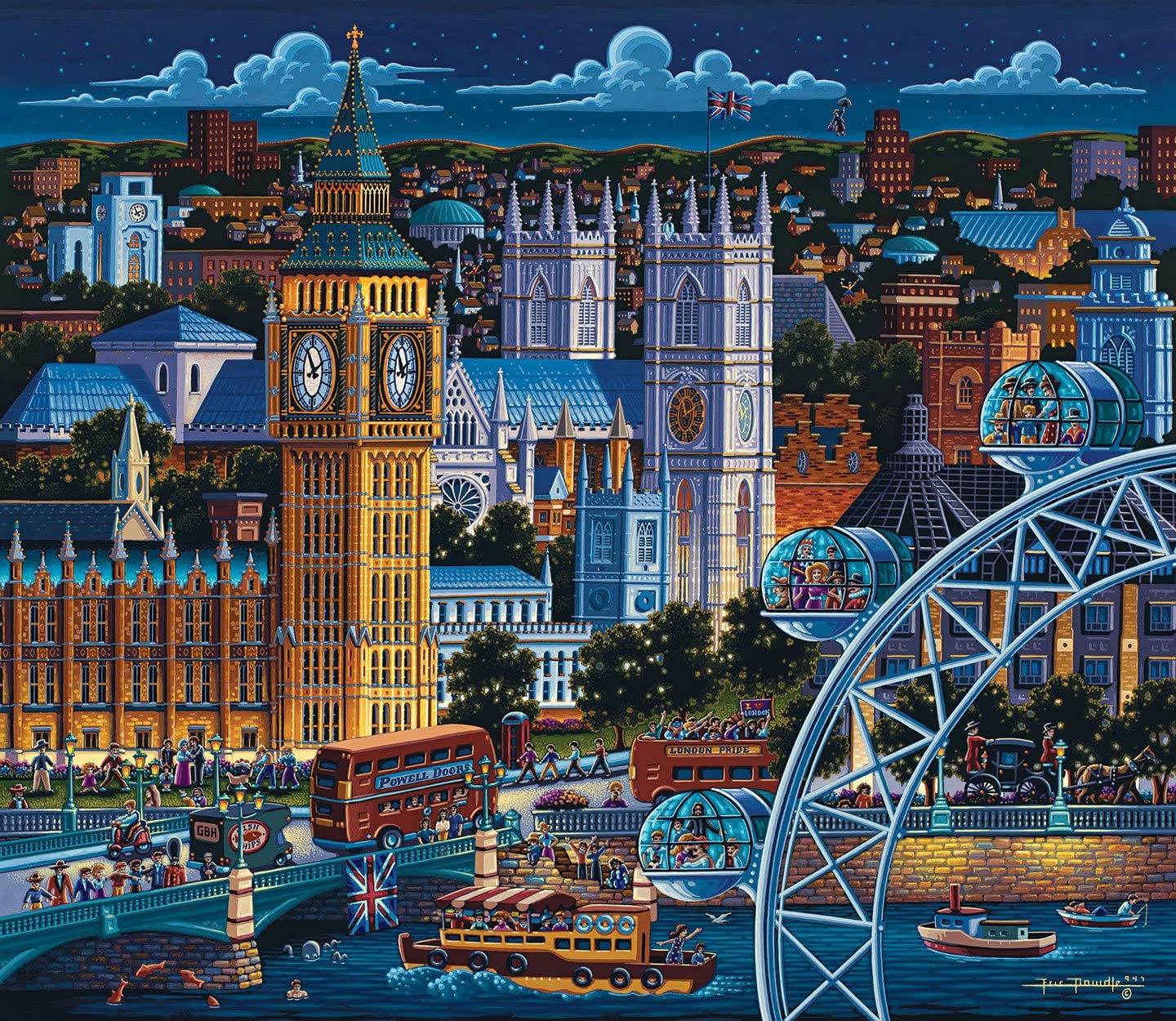 Dowdle Jigsaw Puzzle - London - 1000 Piece