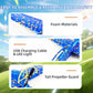 HSRBO 2 Pack Electric Foam Airplane Toy,Throwing Whirly Gliders Plaything Aeroplane with USB Charging and LED Glowing Outdoor Airplane Toys