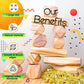 Panda Brothers Wooden Balancing Stones - Montessori Toys for 3 4 5 Year Old Kids and Toddlers Learning Sensory Toy, 20 Large Size Wooden Building