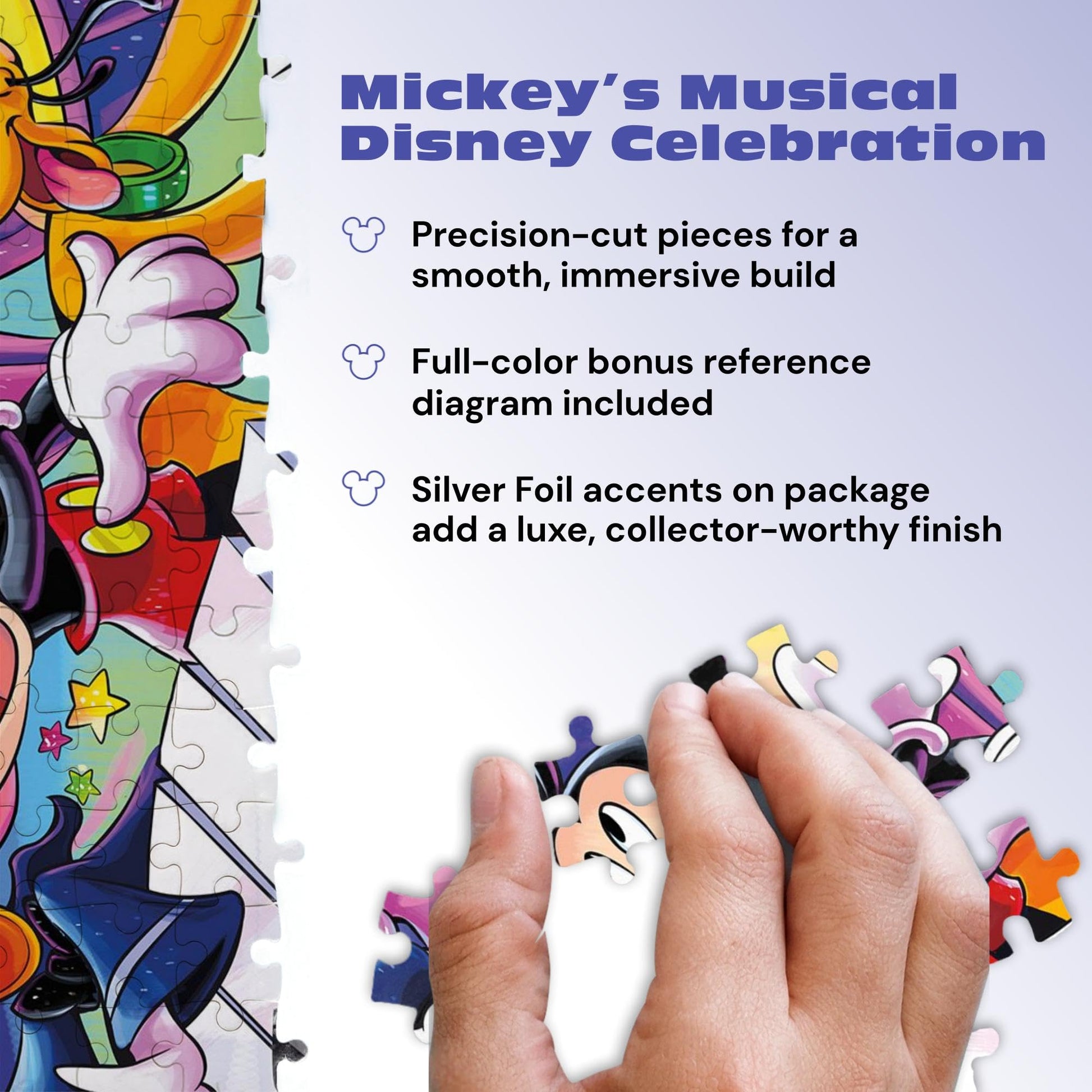 Buffalo Games - Disney Mickey's Music - 500 Piece Jigsaw Puzzle for Adults