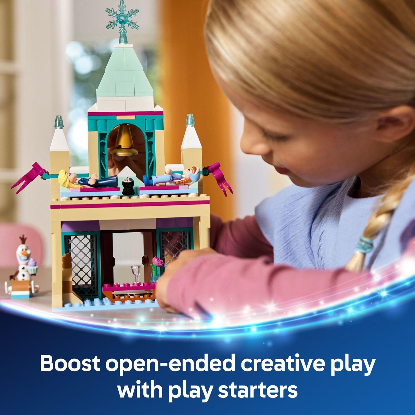LEGO Disney Frozen: Arendelle Frozen Castle - Building Playset for Kids - Frozen Castle Toy for Fans with Princess Anna and Elsa Minidolls - 5 Year