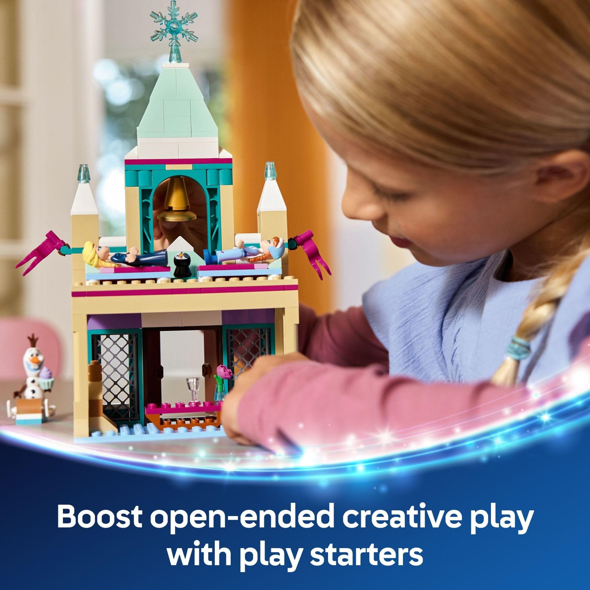 LEGO Disney Frozen: Arendelle Frozen Castle - Building Playset for Kids - Frozen Castle Toy for Fans with Princess Anna and Elsa Minidolls - 5 Year