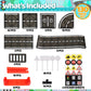 Playmags Magnetic Tiles Road Set for Kids - 130-Pieces Magnet Building Blocks Toy - Durable Creative STEM Learning Toys with Curved & Straight Car