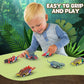 EASYFUN Dinosaur Toys for Kids 3-5 Pull Back Toy Cars 6 Pack Dino Toys for 3 4 5 and Up Boys Girls Dinosaur Games with T-Rex Dinosaur Toy Cars Gift