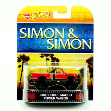1980 DODGE MACHO POWER WAGON * SIMON & SIMON * Hot Wheels 2013 Retro Series Die Cast Vehicle