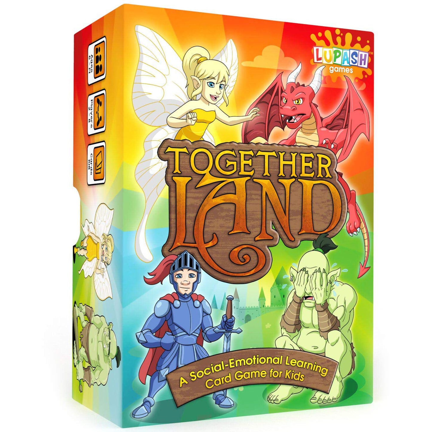 Together Land Therapy Game for Kids - Play Therapy Cards Develop Social Skills - Group Therapy Games for Teens Anger Management Toys - Counselors