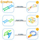 RAINBOW TOYFROG Snap-N-Twist Building Blocks - 270 Piece Set of Flexible Interlocking Math Manipulatives - Open Ended STEM Toys for 5 to 12 Year Old