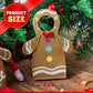 JOYIN 3 PCS Xmas Doll Clothing Gingerbread Set, Gingerbread Doll Outfits Christmas Accessories Outfits for Christmas Party Decorations and Xmas