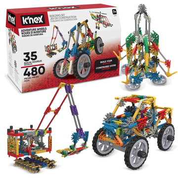 K'NEX - Adventure Wheels Building Set - 480 Pieces‚ STEM Building, Creative Construction Set‚ Ages 7+ - Amazon Exclusive