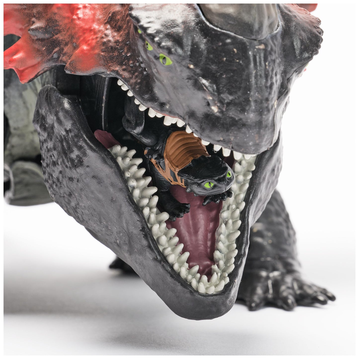 DreamWorks Dragons, Dragon Trainer, Berk Universe: Red Death Fury Devouring Dragon, 28 cm Toothless Dragon Toy, 4+ Years