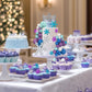 51 PCS Snowflake Cake Toppers 32 PCS Ball Cake Picks and 19 PCS Snowflake Cake Toppers for Winter Themed Wedding Christmas or Birthday Party