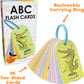 Hapinest My First ABC Alphabet Flash Cards for Baby and Toddlers, 26 Double-Sided Flashcards with Ring