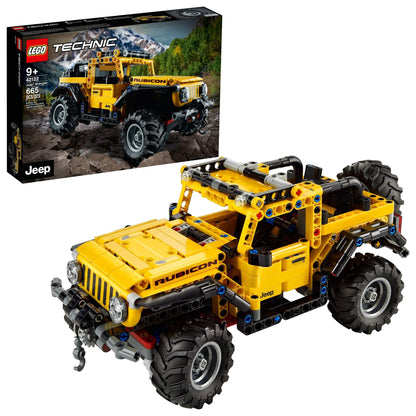LEGO Technic Jeep Wrangler 4x4 Toy Car 42122 Model Building Kit - All Terrain Off Roader SUV Set, Authentic and Functional Design, STEM Birthday Gift