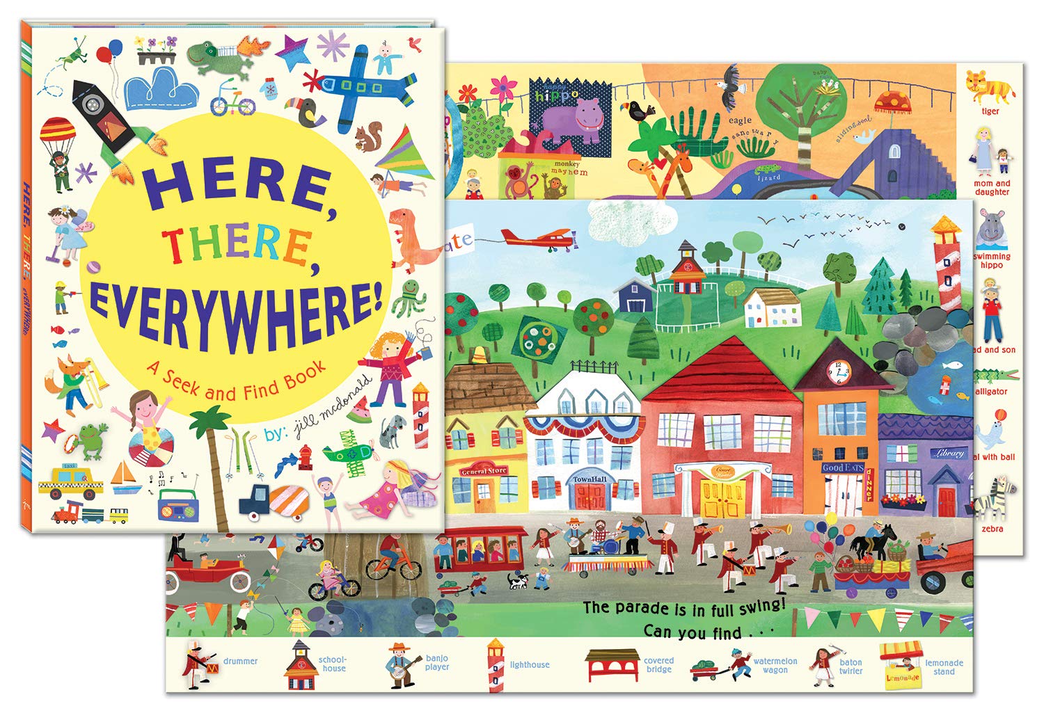 C.R. Gibson Gibby & Libby Here, There and Everywhere Seek and Find Book