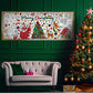 MYFEST Christmas Coloring Tablecloth 30x72 inches, Thick and Jumbo Christmas Coloring Poster for DIY Painting Activities or Developmental Games, Paper