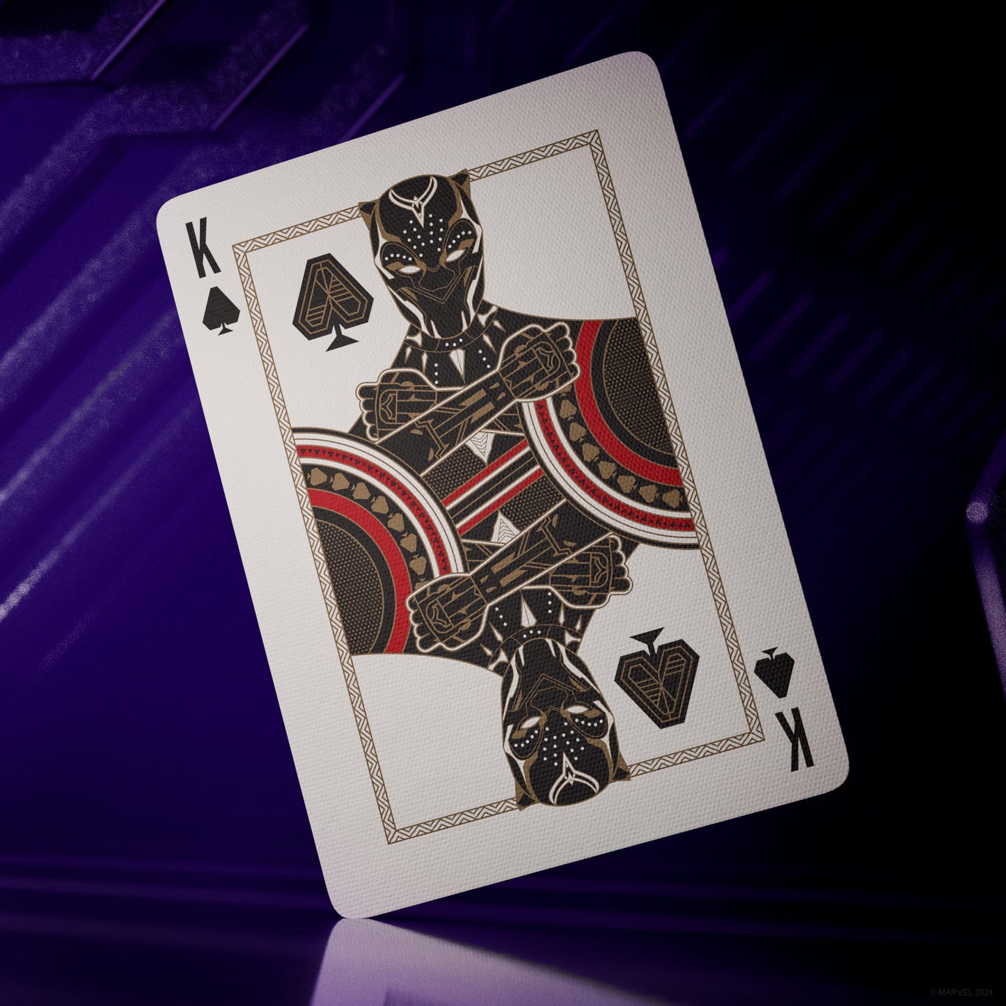 theory11 Black Panther Premium Marvel Playing Cards, Poker Size Standard Index, Foil Playing Cards