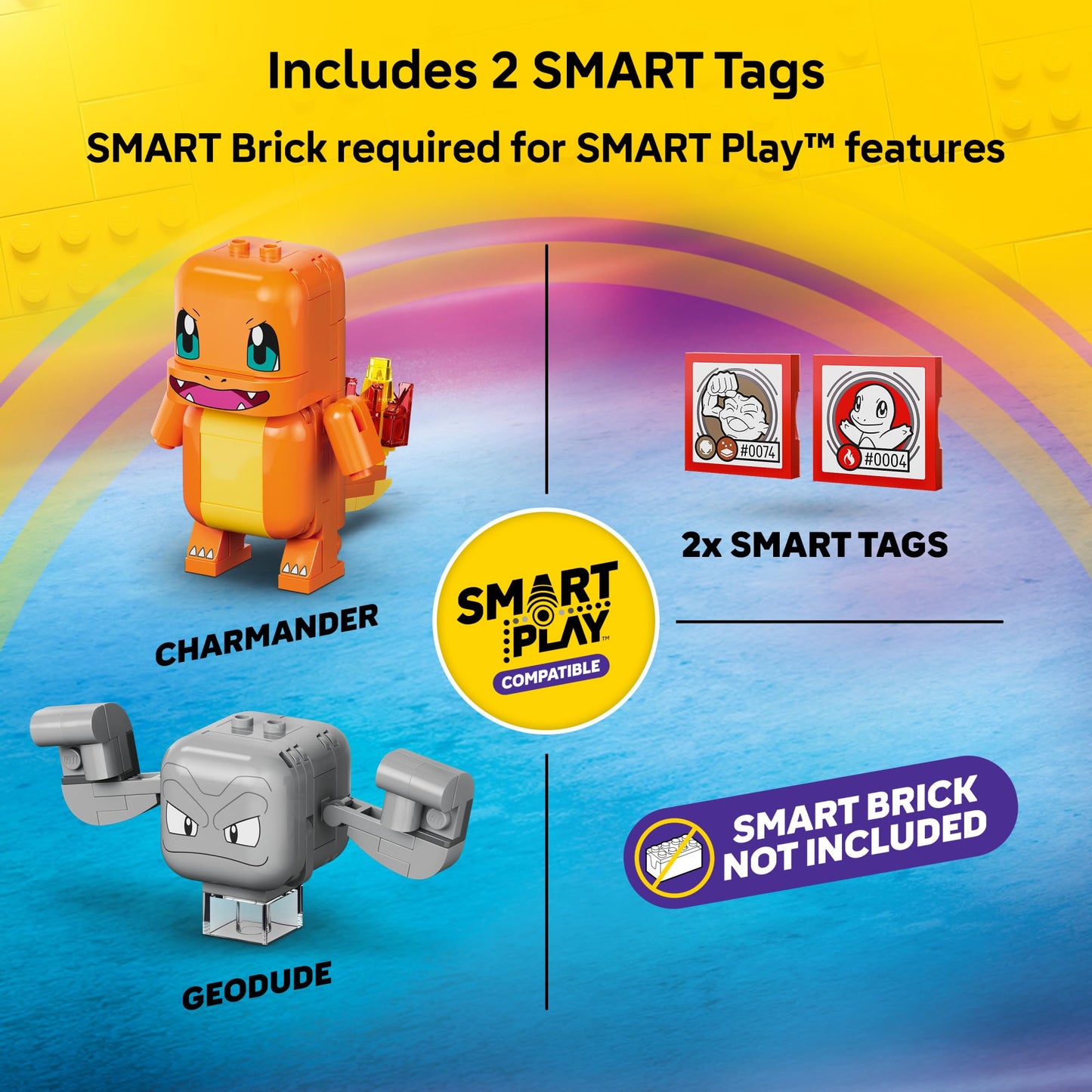 LEGO Pokémon SMART Play: Charmander and Geodude's Cavern Clash 72157