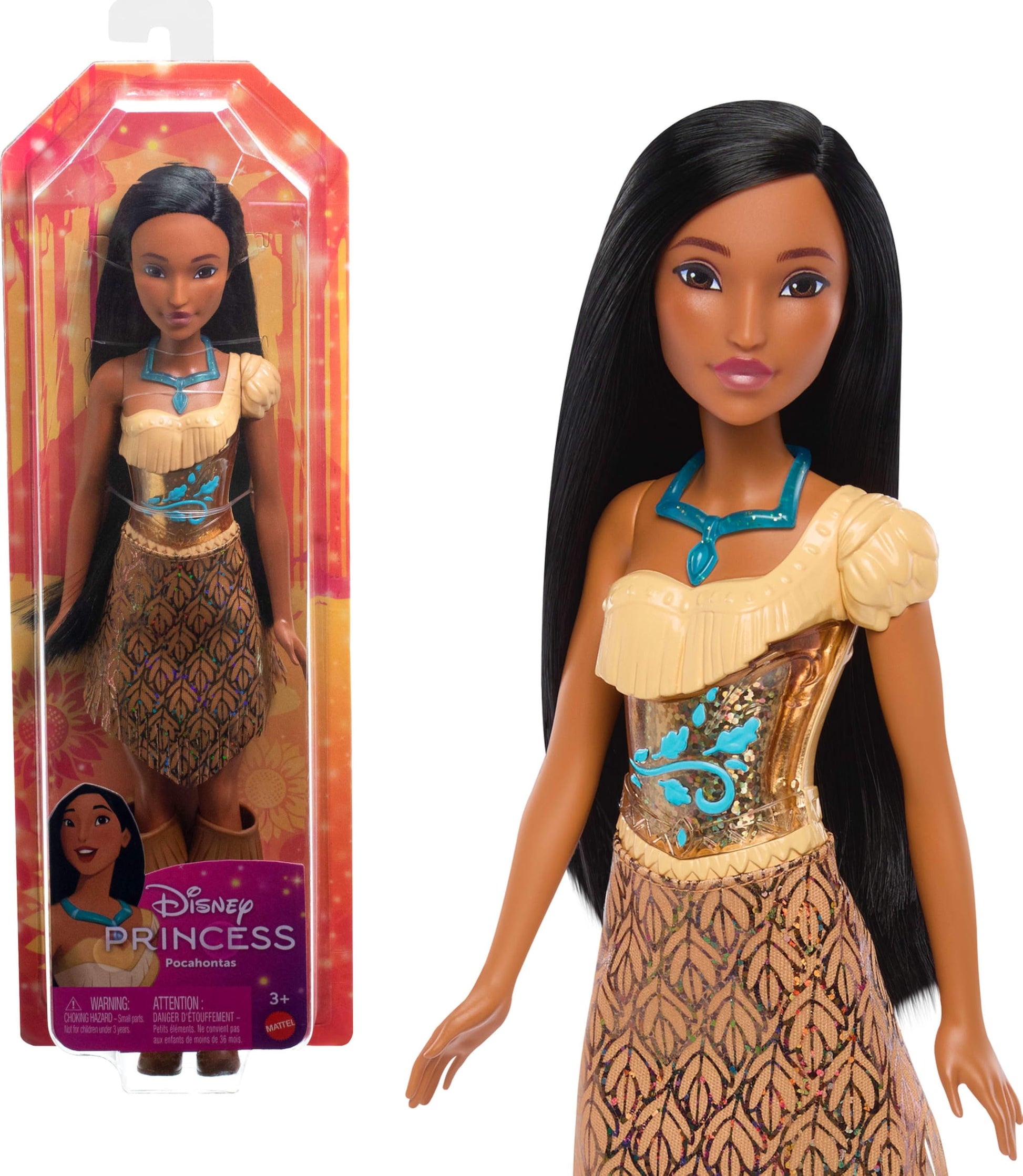 Mattel Disney Princess Pocahontas Fashion Doll in Signature Look