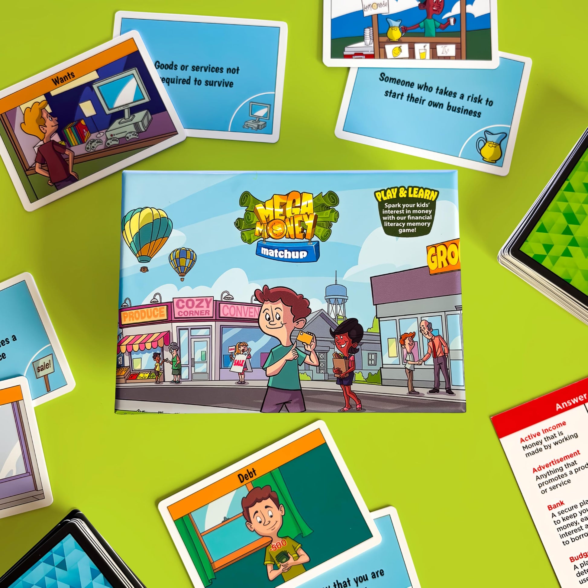 Future Fortunes Academy Financial Literacy Memory Game for Kids - 24 Matching Cards Teaching Money, Budgeting & Investing - Fun Classroom