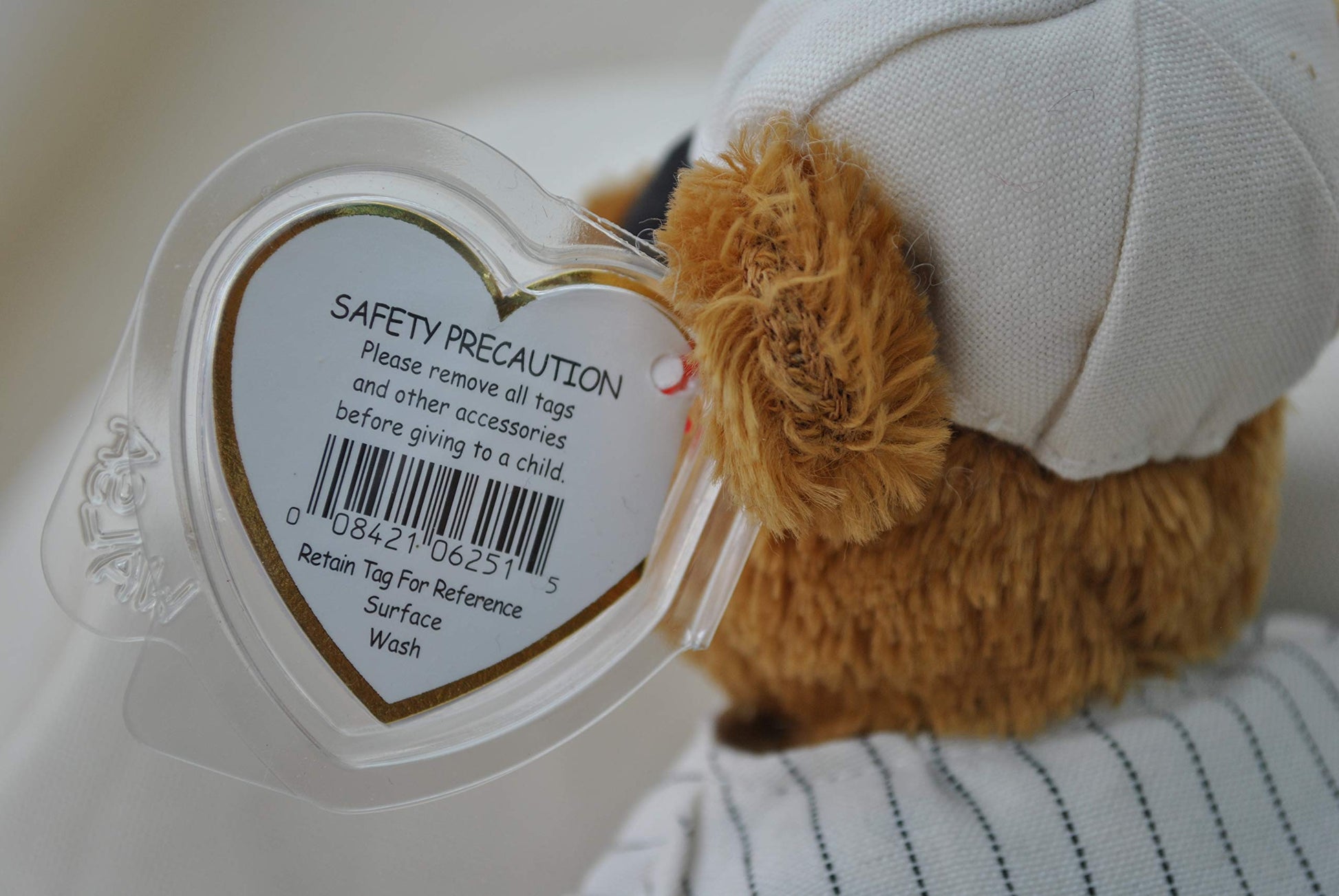 Ty Attic Treasures Cooper 8" Plush Baseball Bear