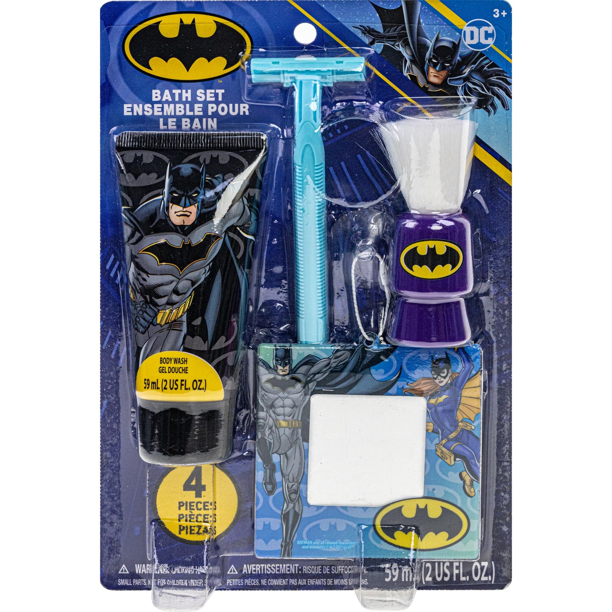 Batman Shaving and Grooming Pretend Play Kit Safe for Kids by Townley Girl
