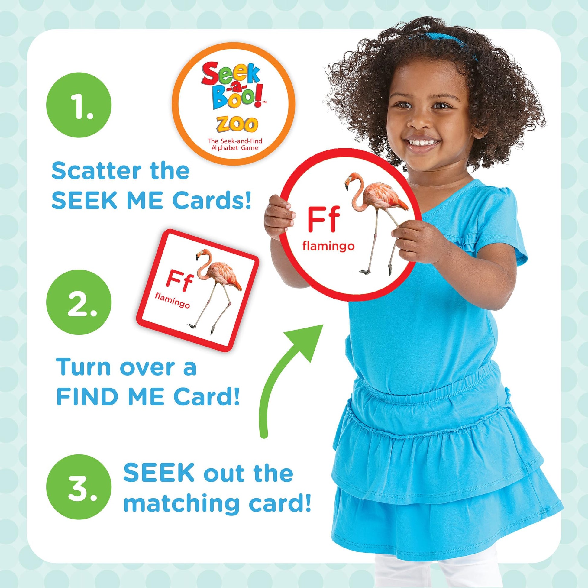 MindWare Seek-a-Boo! at The Zoo The Seek-and-Find Alphabet Matching Game - Fun Toddler Games Ages 2-4 - Improves Memory, Vocabulary and Letter