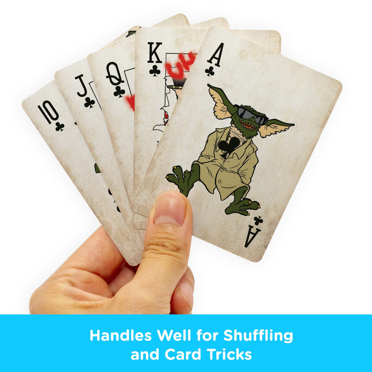 AQUARIUS Gremlins Playing Cards - Gremlins Themed Deck of Cards for Your Favorite Card Games - Officially Licensed Gremlins Merchandise & Collectibles