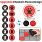 Giant 4 in 1 Chess Set,Jumbo Chess & Giant Checkers & Large Tic Tac Toe, Giant Chess Board Game for Kids Adults,Including 2 Extra Queen,Large Checkers