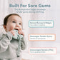 Loulou Lollipop Silicone Teether for Babies 4 Months and Up, Textured Teething Toy for Sore Gums, BPA-Free Food-Grade Silicone, Easy to Hold