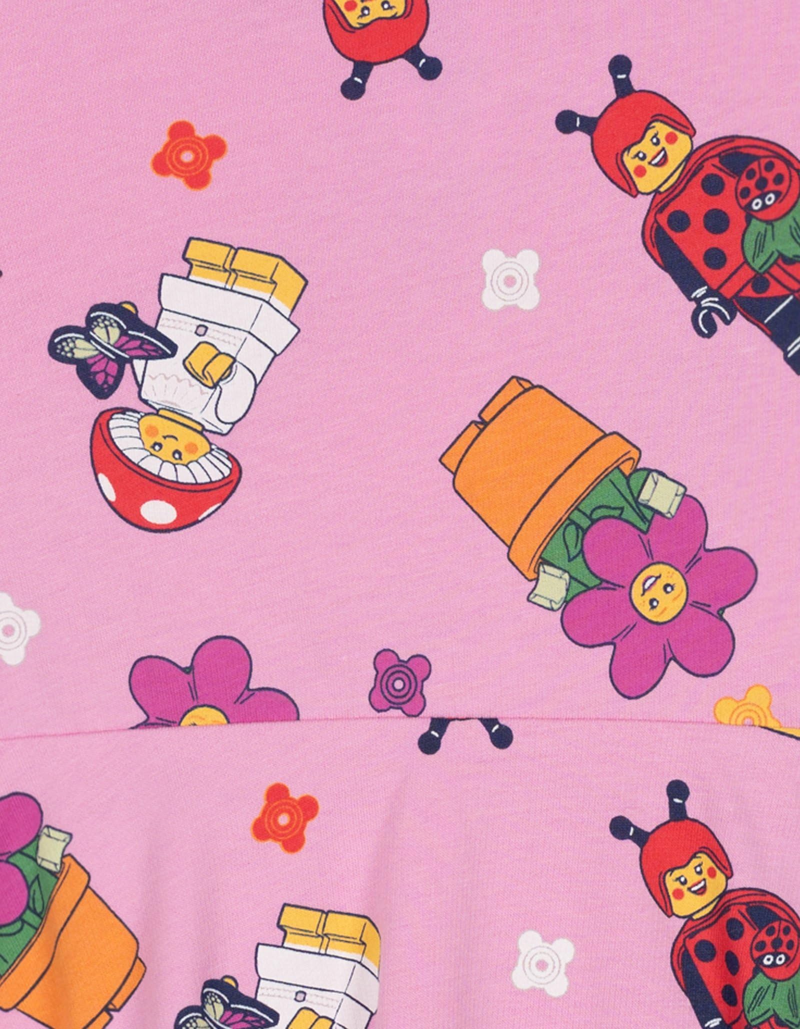 LEGO Big Girls' Skater Dress Pink Ladybug Girl 10-12