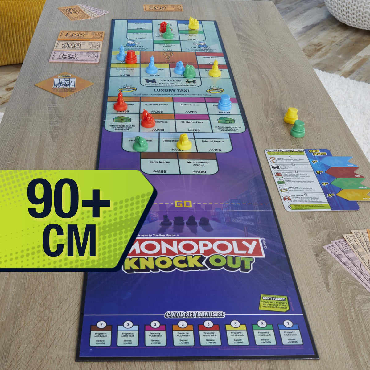 Monopoly Knockout Family Party Game for Kids, Teens, and Adults | Ages 8 and Up | 2-8 Players | 20 Mins. Average | Quick-Playing Board Games (English
