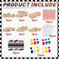 QICI Race Car Wooden Painting Kit Large Race Car Cards with Wood Painting Crafts Bulk -12 PCS Racing Birthday Party Supplies - Thank You for Coming