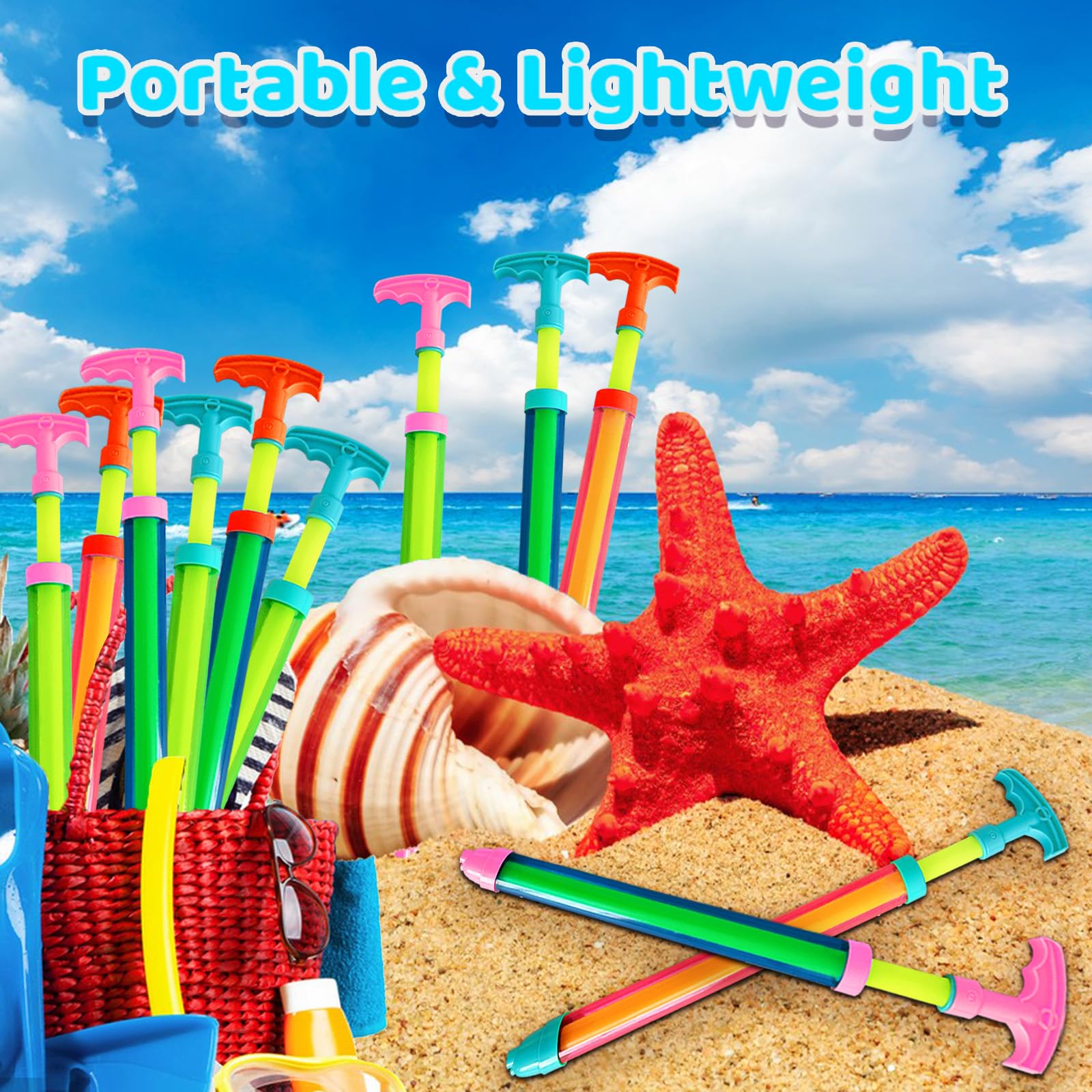 15pcs Water Shooter Blaster Squirt Guns Toys,Shoot Up to 35 Feet,16.5inch Water Spray Gun for Kids,Adults Summer Water Fighting,Swimming Pool,Beach