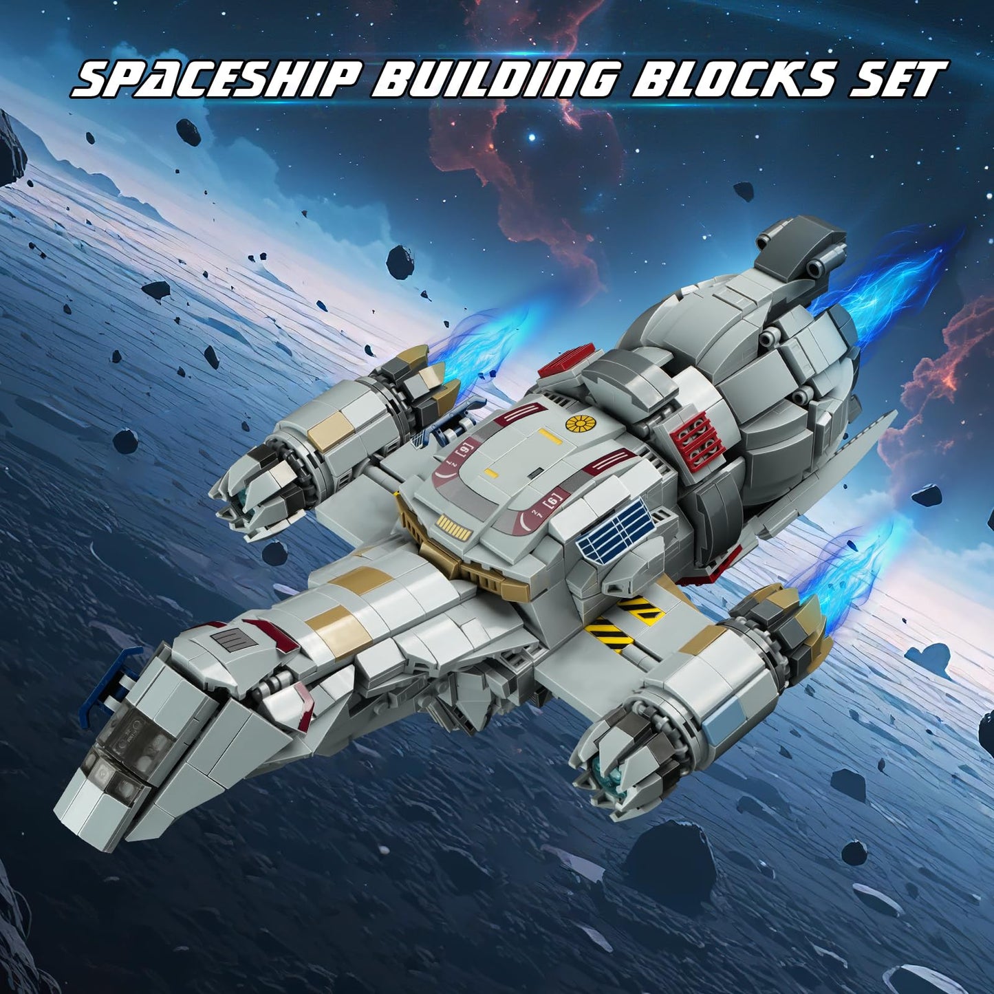 Firefly-Class Spaceship Building Set, Sci-Fi Space Wars Ship Model Toys, Compatible with Lego, Collectible Creative Building Blocks for Adults, Aged