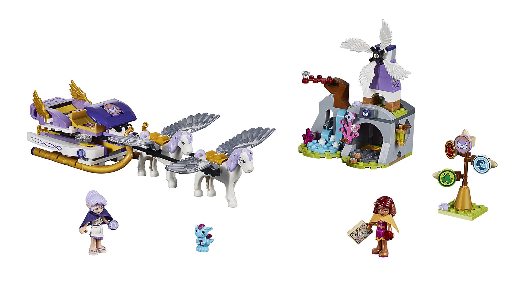 LEGO Elves 41077 Aira's Pegasus Sleigh Building Kit