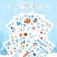 Hayux DIY Craft Kits for Kids - 24 Packs DIY Winter Wonderland Photo Frames Set with Stickers Paper Picture Frames Funny Winter Gifts Craft