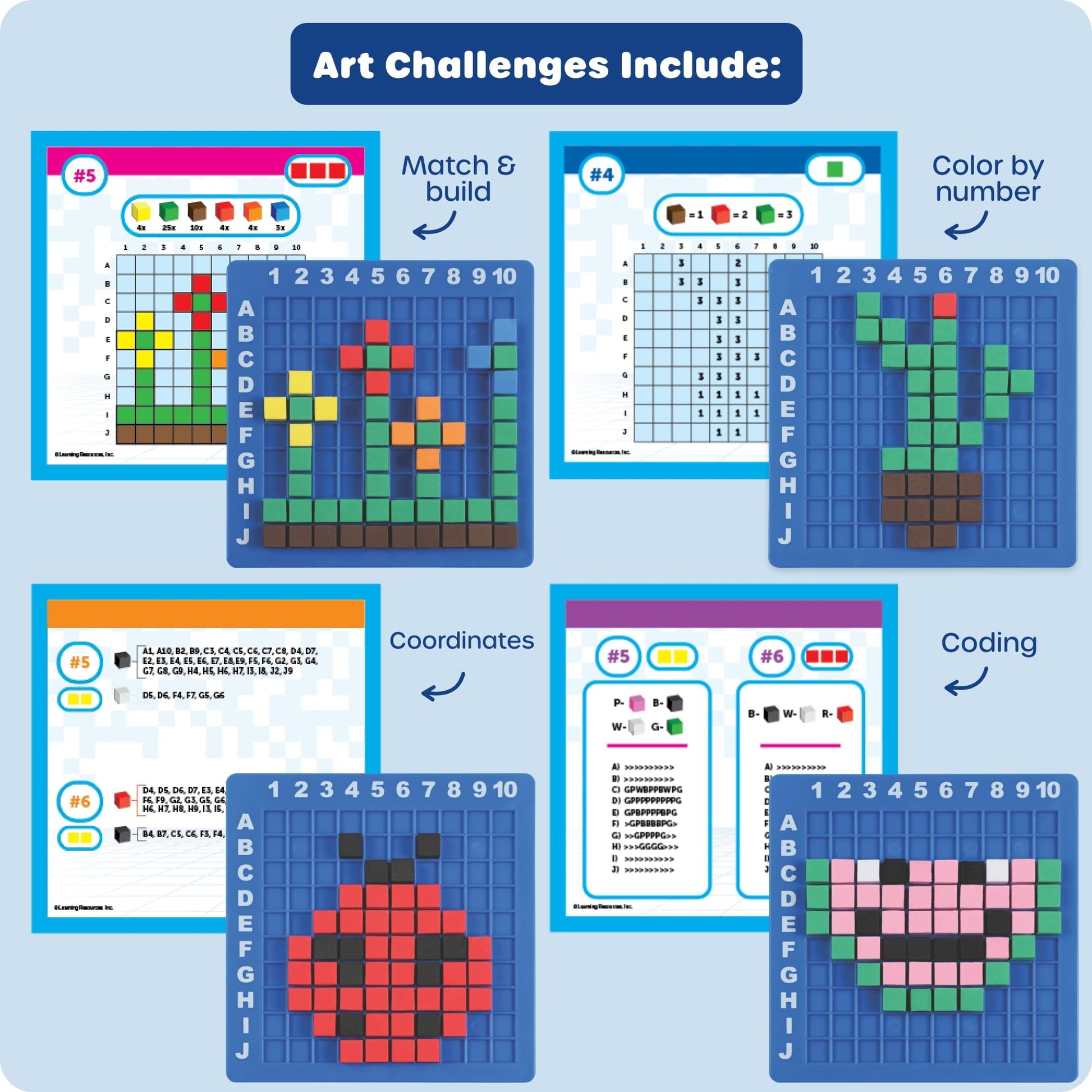 Learning Resources STEM Explorers Pixel Art Challenge