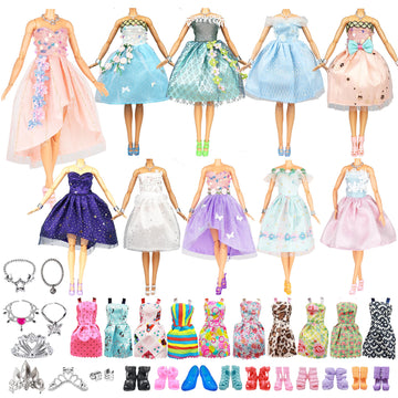 Keysse 39-Piece Forest Fairy Doll Clothes for 11.5 Inch Dolls, No Doll