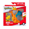 Pokémon PKW3459 - Glurak & Pikachu Battle Figures Set Mobile Glurak with Pikachu