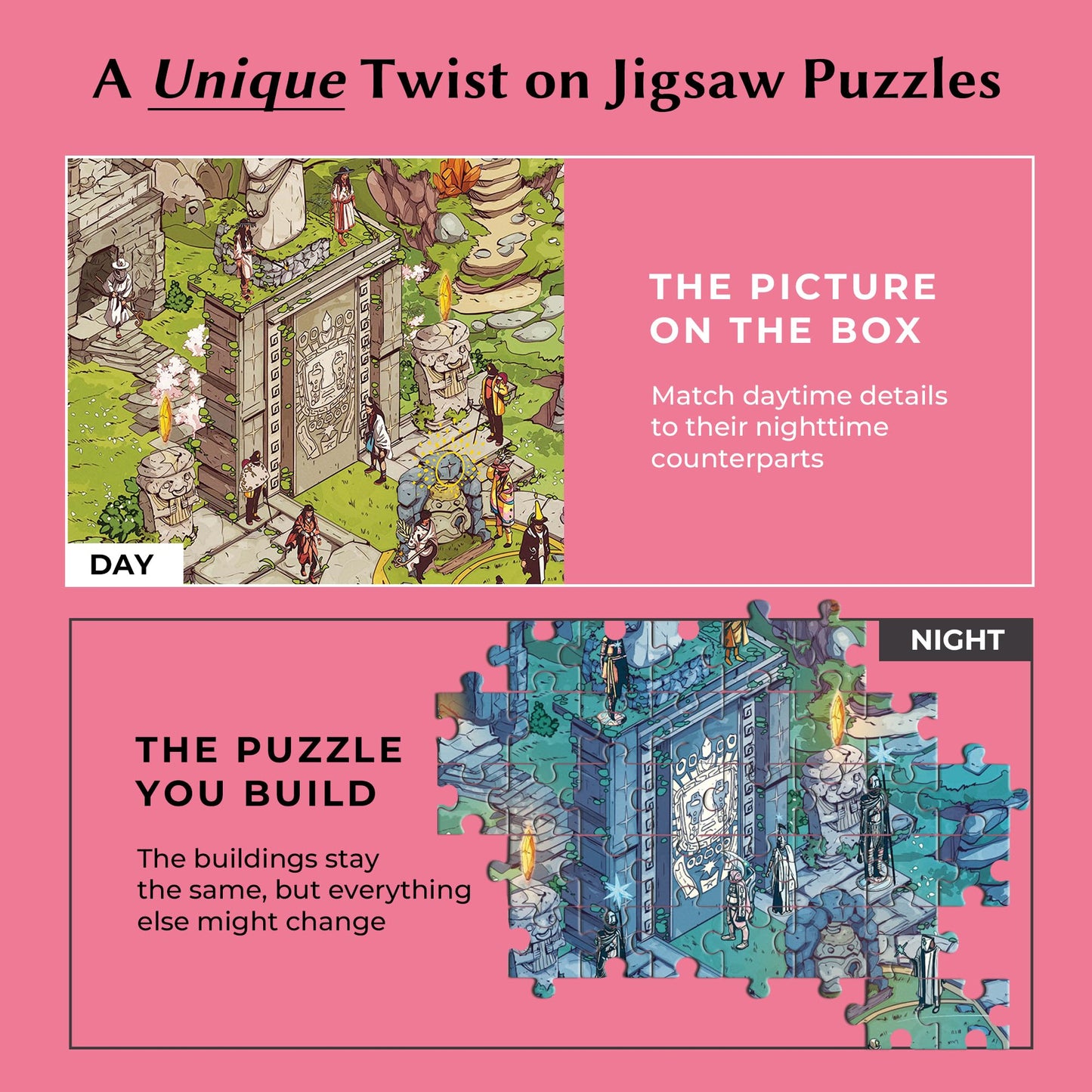 Time Warp Puzzle - Star Watchers - 1000 Piece Jigsaw Puzzle for Adults