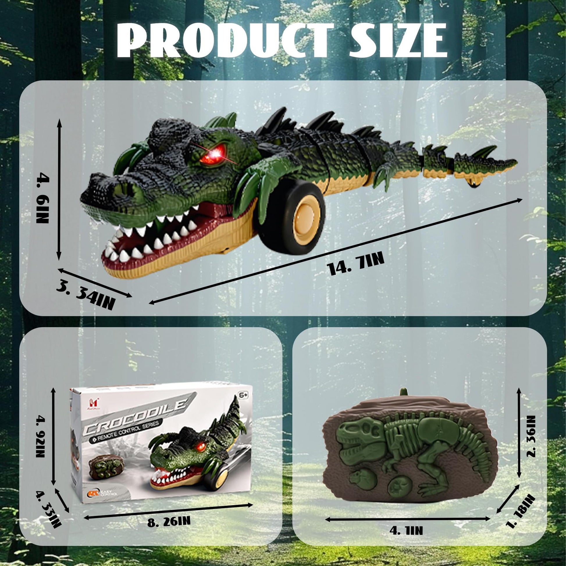 LEFEI Remote Control Crocodile Car Toy,2.4Ghz RC Toy Cars