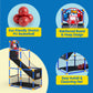 JOYIN Arcade Basketball Game Set with 4 Balls and Hoop for Kids 3+ Years Old Indoor Outdoor Sport Play - Easy Set Up - Air Pump Included - Ideal