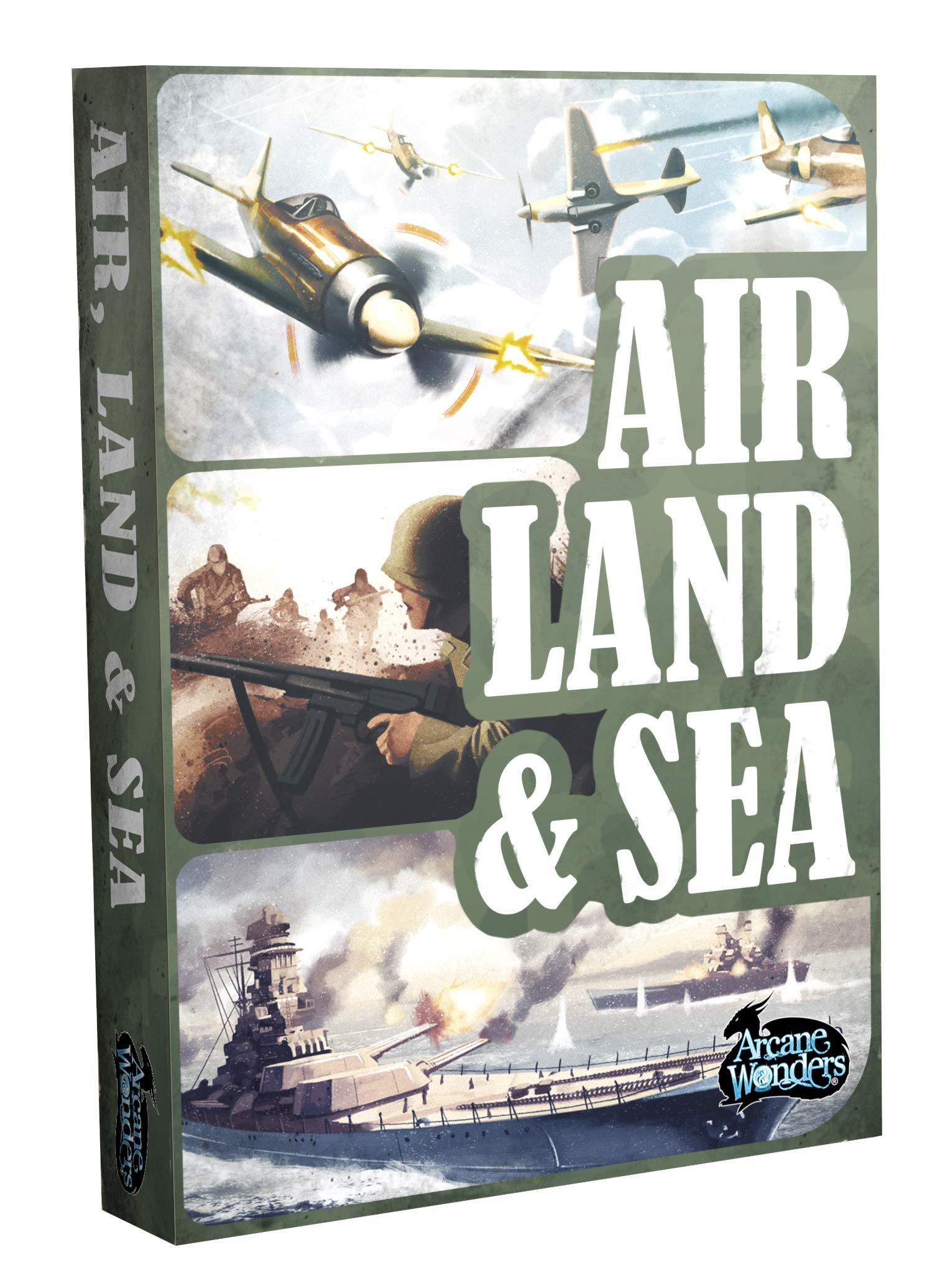 Air, Land & Sea Strategy Card Game by Arcane Wonders | Tactical Military Battle Game with Hidden Deployment, Theater Control & Strategic Withdrawal |