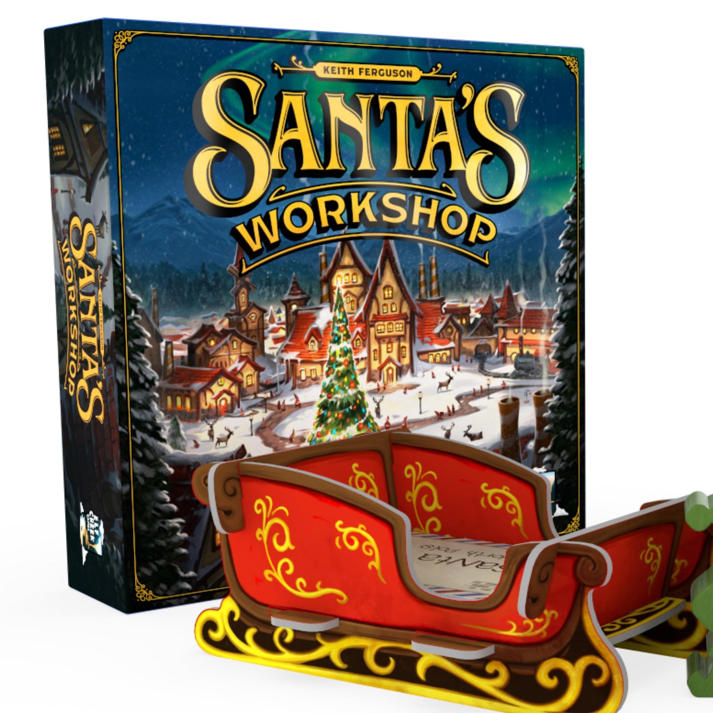 Santa's Workshop Standard Edition (2nd Ed) - Christmas-Themed Board Game by Elf Creek Games for Adults & Families, Fun Holiday Strategy Game, Worker