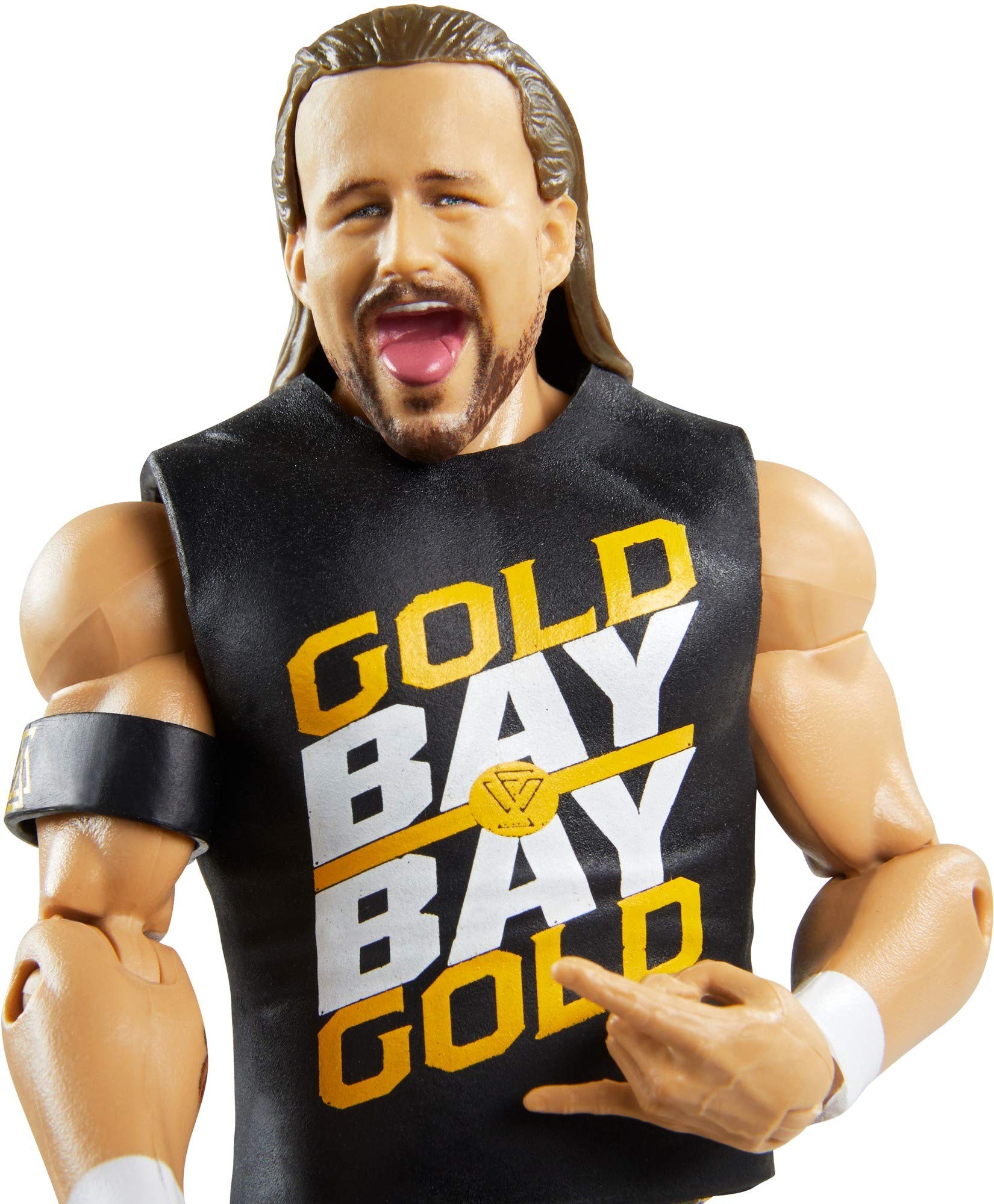 WWE Christian Fan TakeOver 6-in Elite Action Figure with Fan-voted Gear & Accessories, 6-in Posable Collectible Gift for WWE Fans Ages 8 Years Old
