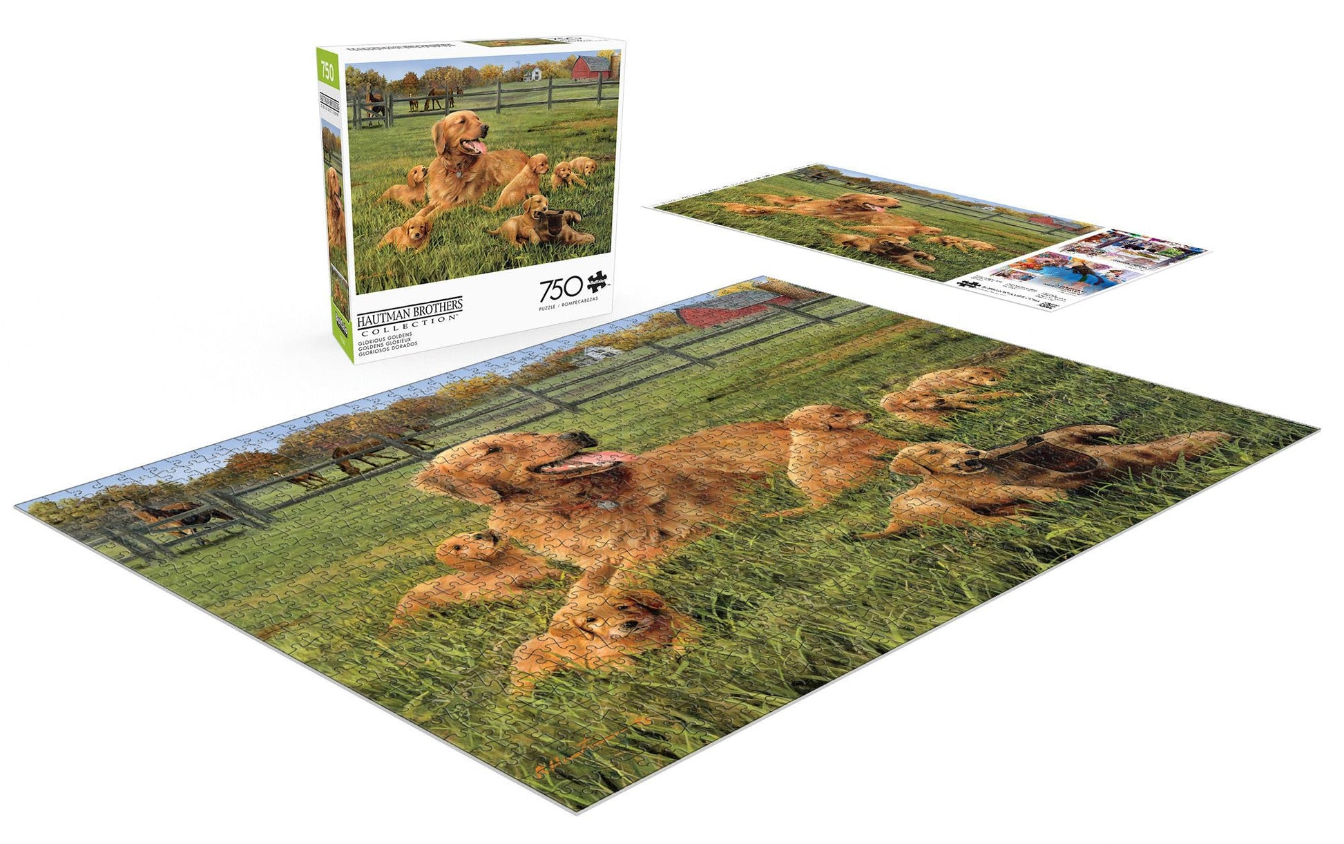 Buffalo Games - Glorious Goldens - 750 Piece Jigsaw Puzzle for Adults